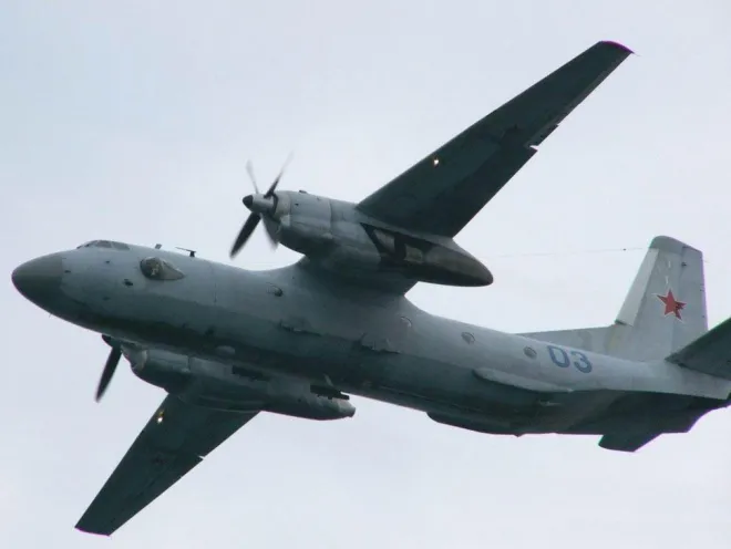 러시아군이 운용하는 An-26 군용 수송기. 러시아군 제공