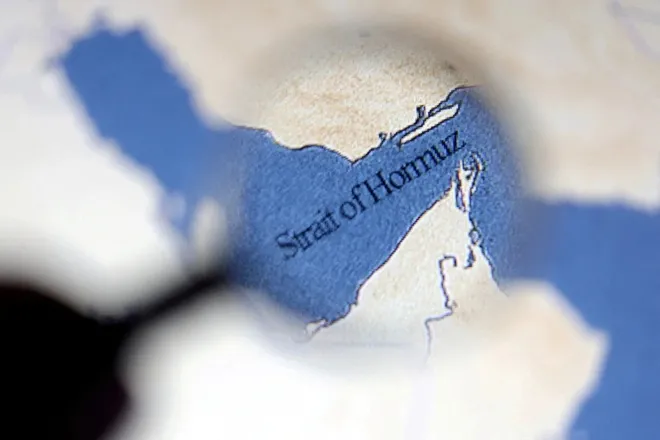 호르무즈 해협 위치를 나타낸 지도 이미지. 로이터 연합뉴스