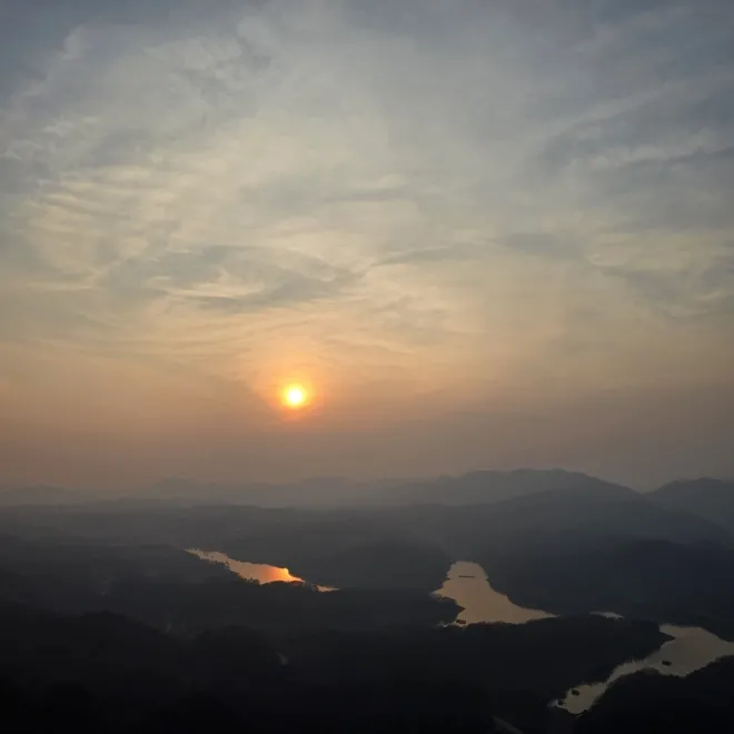 악어봉 일몰