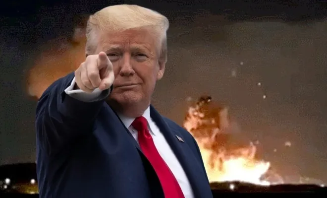 2026년 3월 29일 미군이 초대형 지하관통폭탄(벙커버스터)으로 이란 이스파한의 탄약고를 공습해 대형 폭발이 발생한 모습. 트럼프 대통령 SNS 캡처, AP 연합뉴스