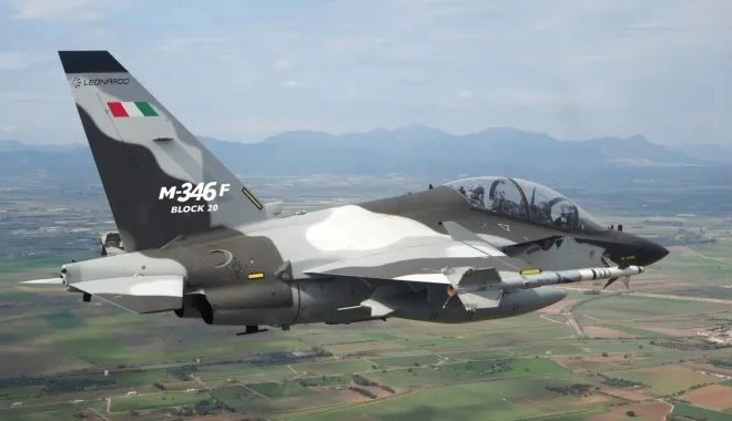 이탈리아 M-346 경전투기. 레오나르도 제공