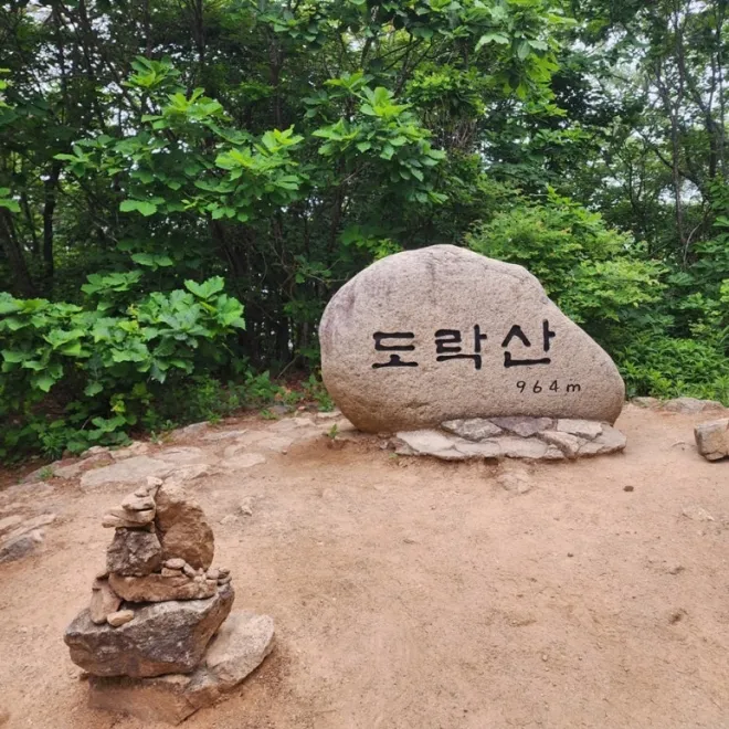 도락산 정상석