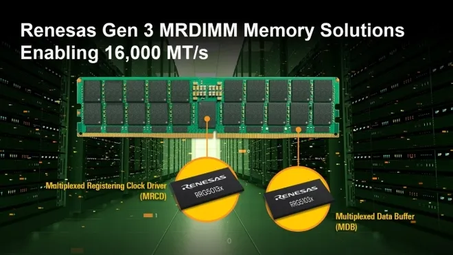 르네사스의 3세대 MRCD + MDB/MBD 제품. 르네사스 제공