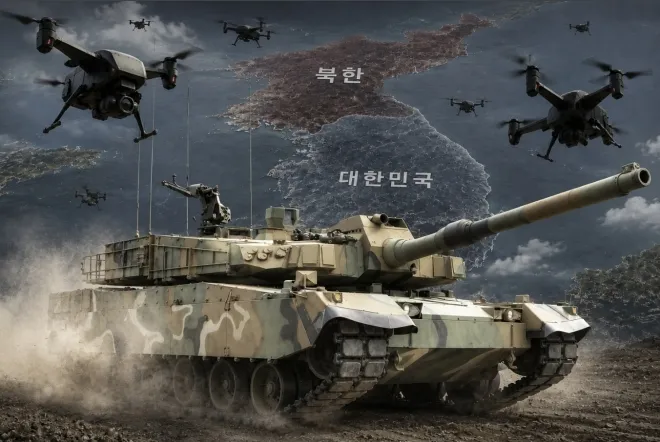 K2 흑표 전차. AI 생성 이미지