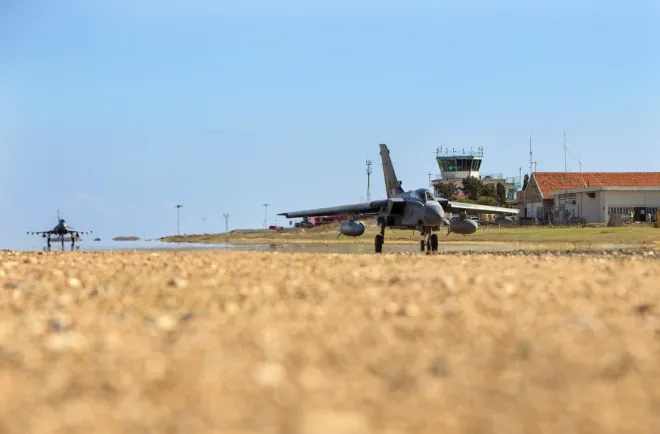 키프로스 남부에 있는 영국 RAF 아크로티리 공군기지 위키미디어 제공