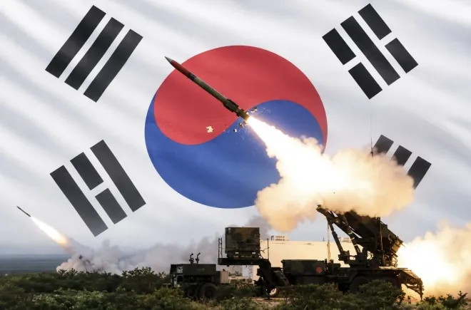 국산 중거리 요격 체계인 천궁-Ⅱ(M-SAM2) AI 생성 이미지