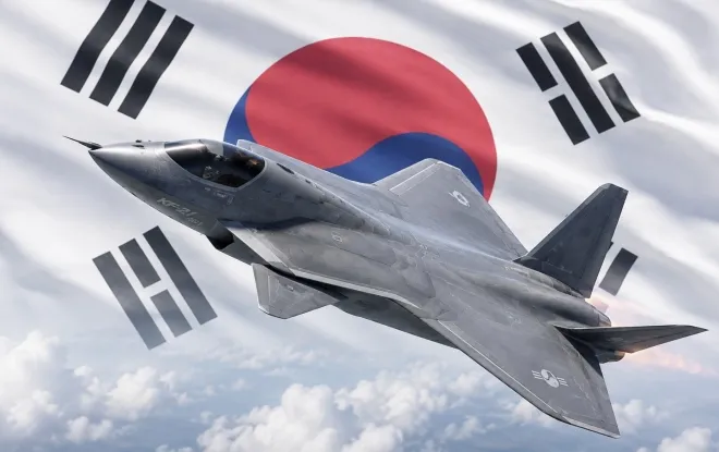 한국 6세대 전투기 상상도. AI 생성 이미지